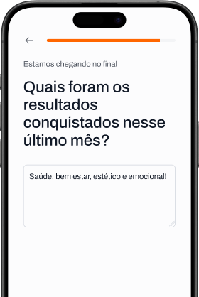 Tela de Treino do aplicativo Team JustMove