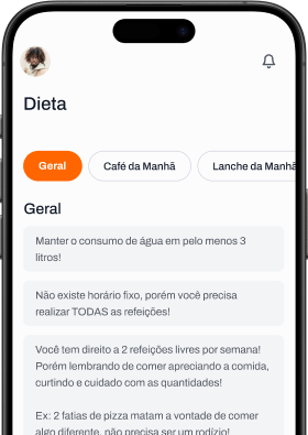 Tela de Treino do aplicativo Team JustMove